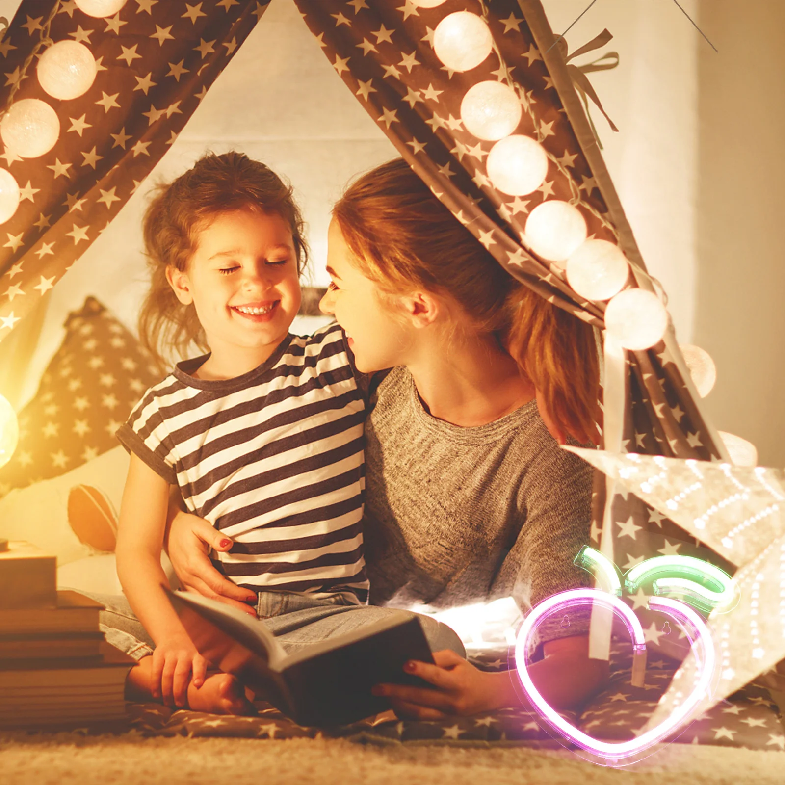 

Peach Shape LED Neon Sign USB Powered Creative Decorative Night Lamp for Bedroom Living Room Office Party Table Neon Light Decor