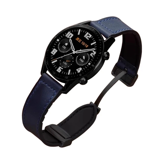 Leder-Silikonarmband für Samsung Galaxy Watch 4, 5, 6, 7, 40 mm/44 mm, Magnetband für Galaxy Watch 4/6 Classic 43 47 mm 42 46 mm – Detail 8