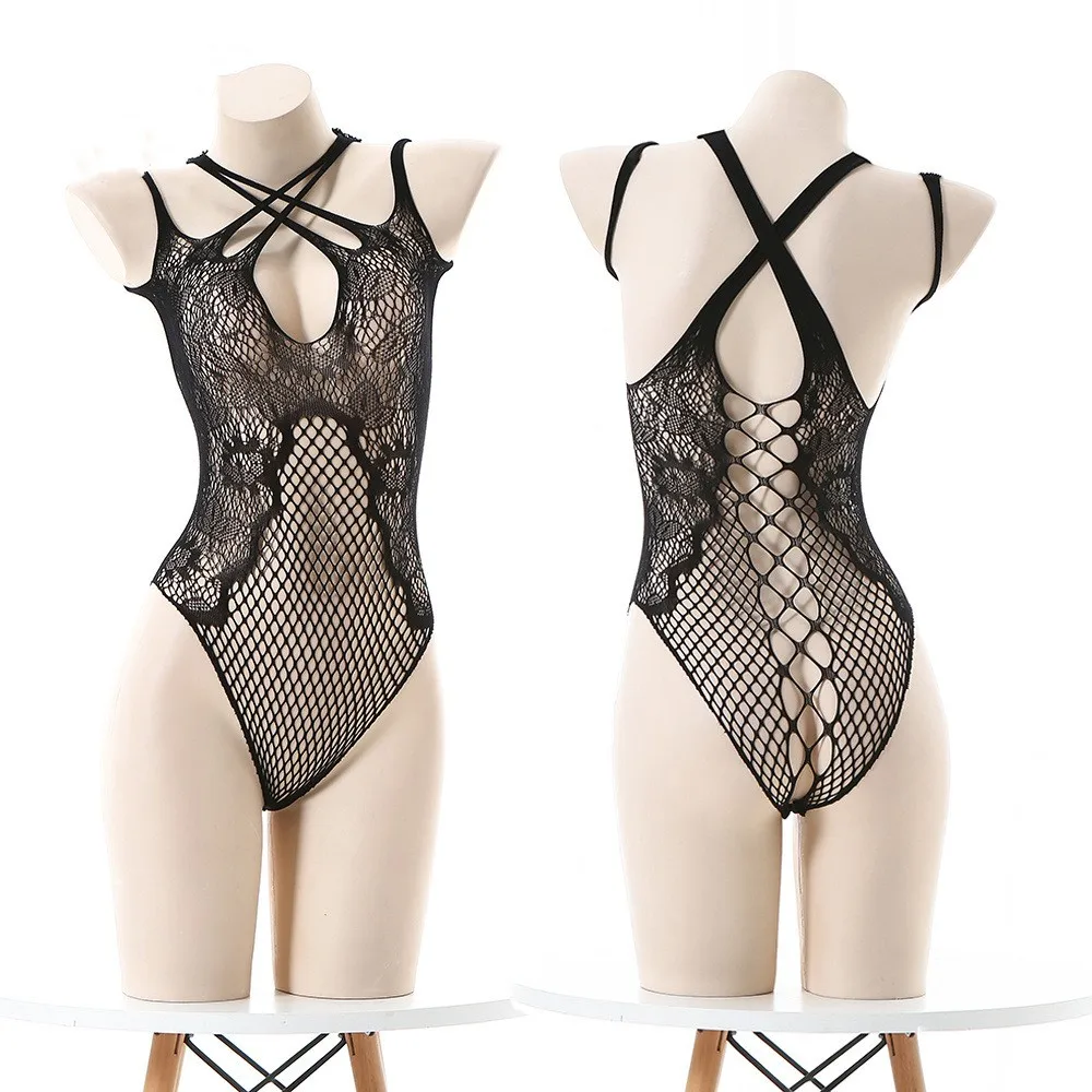 Sexy Mesh Body Stockings Exotic Pantyhose Perspective Backless Lingerie Sex Dress Medias Tights Underwear