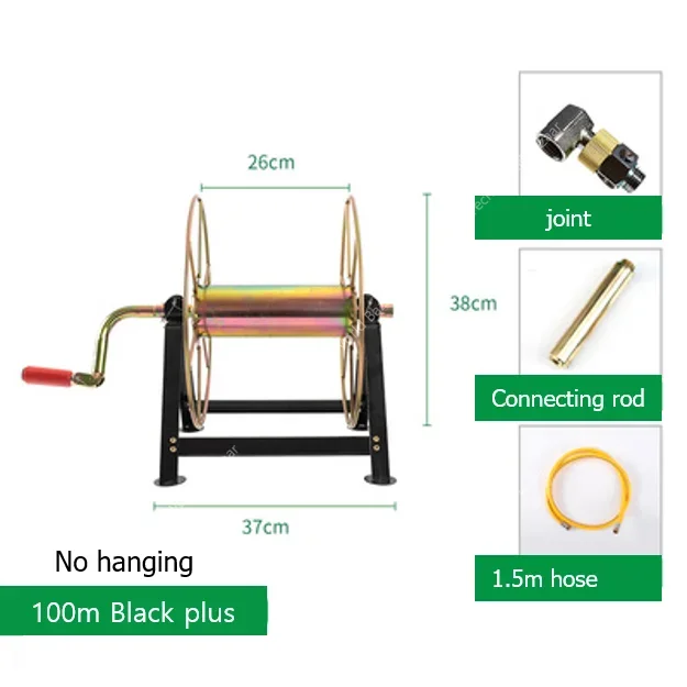 Carretel de mangueira agrícola/pulverizador de pesticidas de alta pressão, carrinho de enrolamento de mangueira, ferramentas de jardim