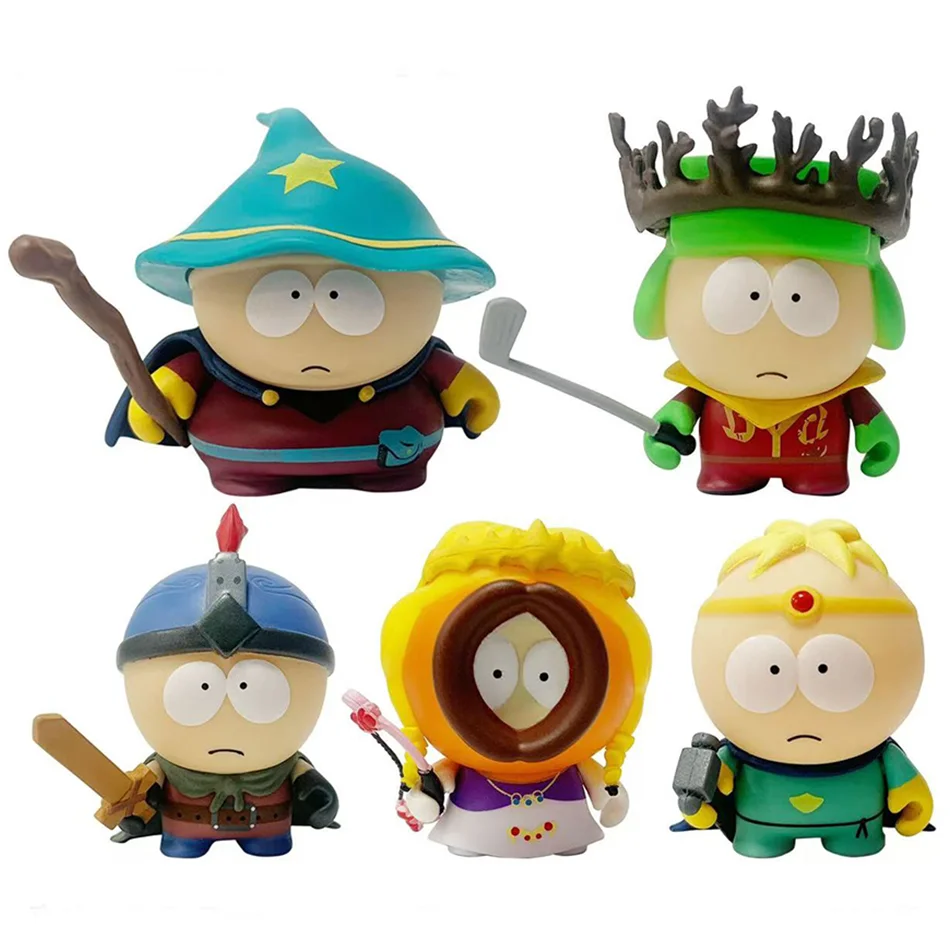 5pcs/Lot PVC Southern Park Action Figure Toys Popular Model Creative Austral Park Toys for Children Birthday Christmas Gifts