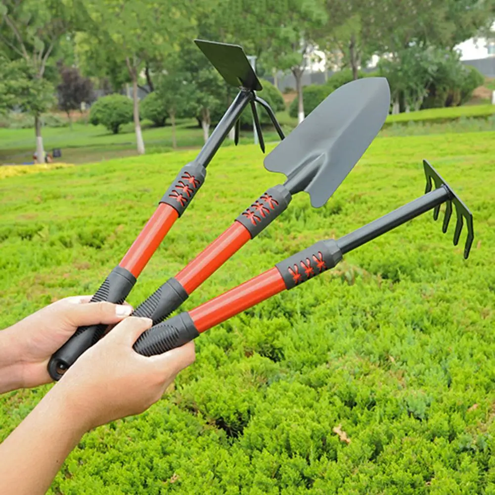 30-50cm Stainless Steel Gardening Shovel Carbon Steel Outdoor Planting Tool Lightweight Sturdy For Home Garden Potted Plants