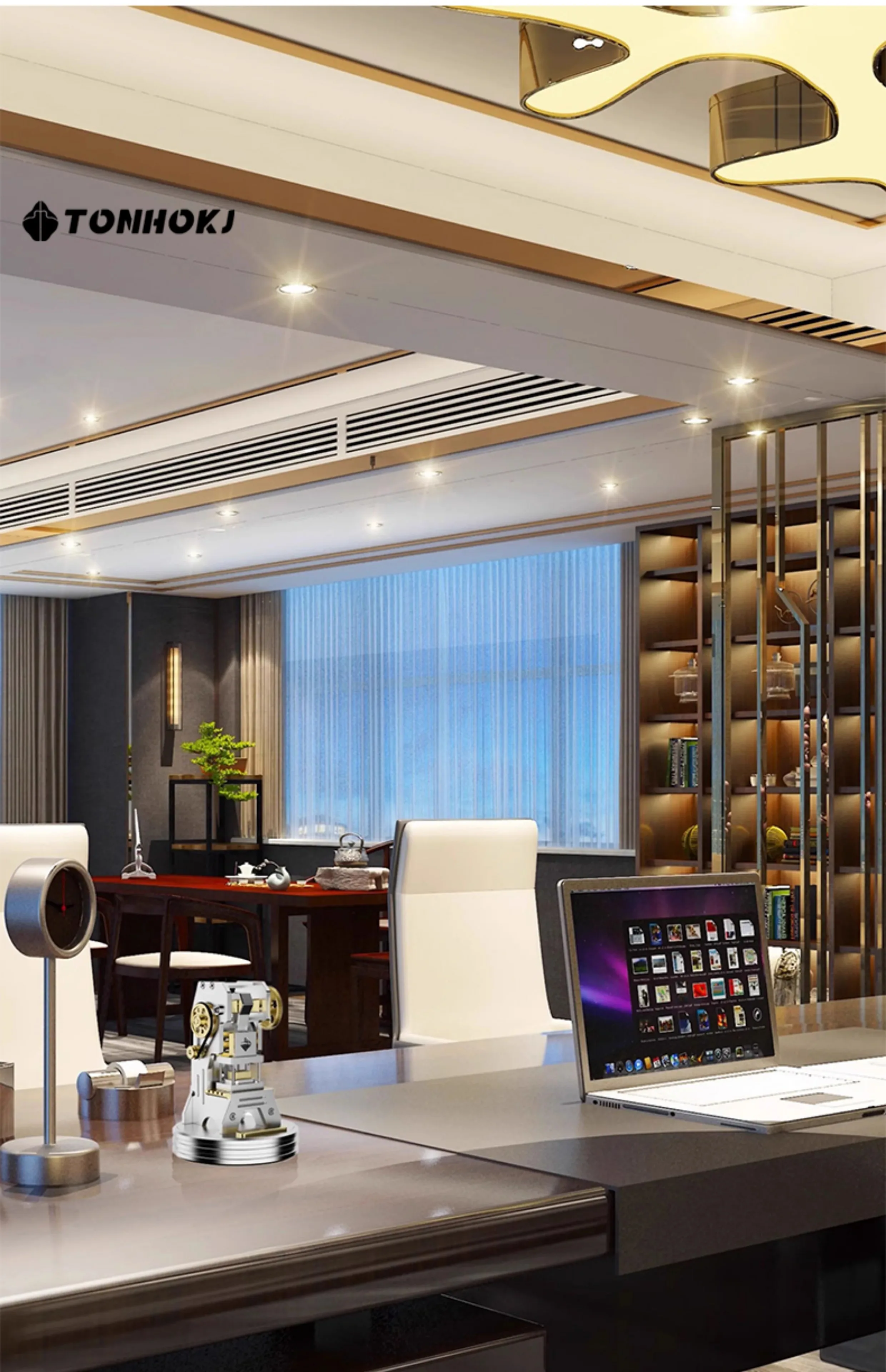 

Electric punching press decorative piece - sophisticated and exclusive high-end office desk metal mechanical model gift