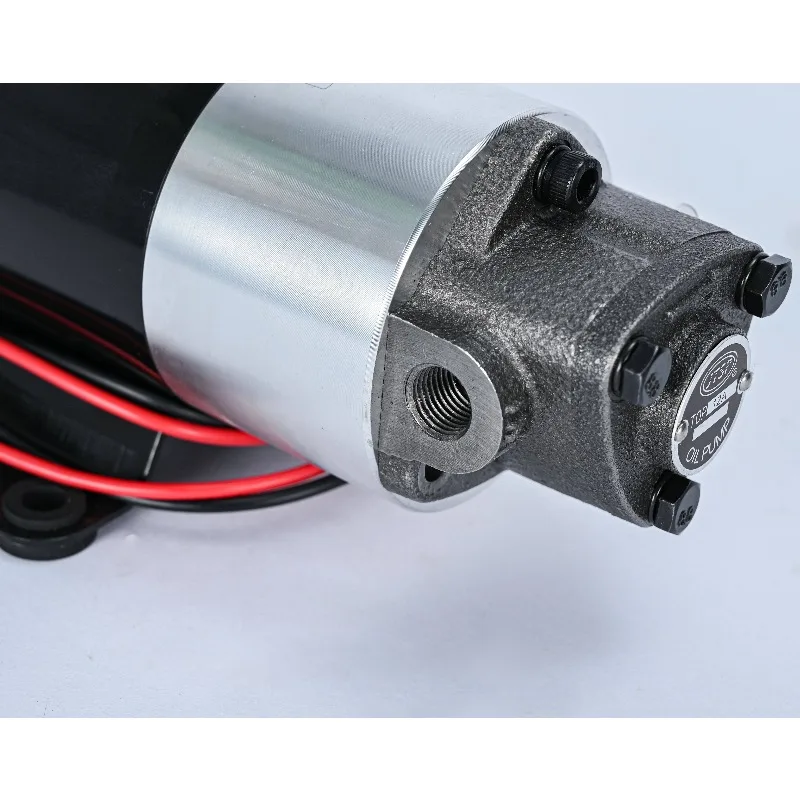 VNLP Capability Electric Fuel Pump 12V/24V/220V DC Gear Triangle Pump Motor 100W