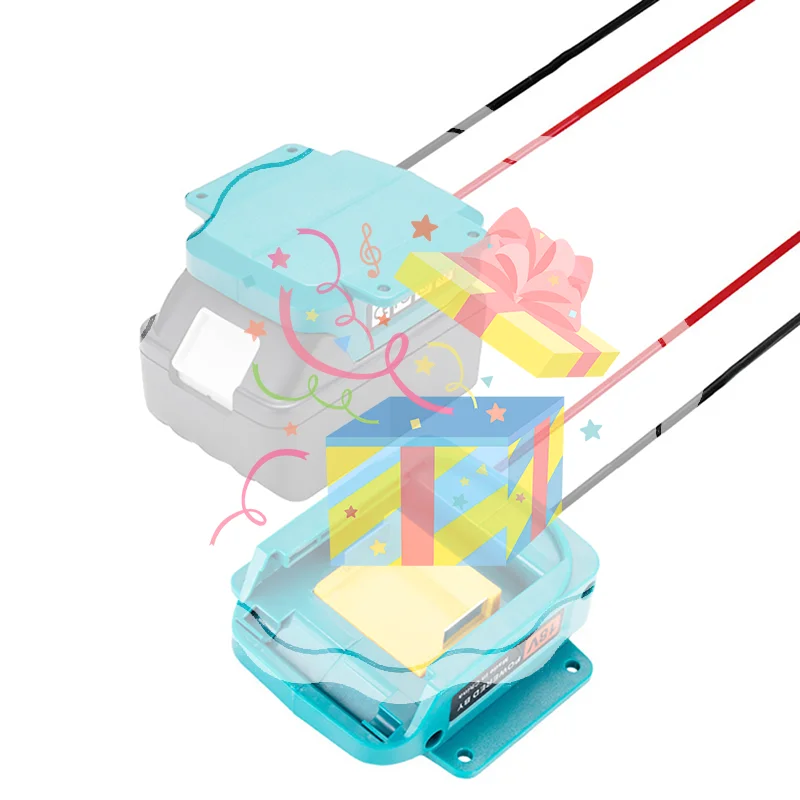 Conversor de adaptador de bateria para 18v li-ion bateria conversor de bateria bl1860 tomada diy conversor