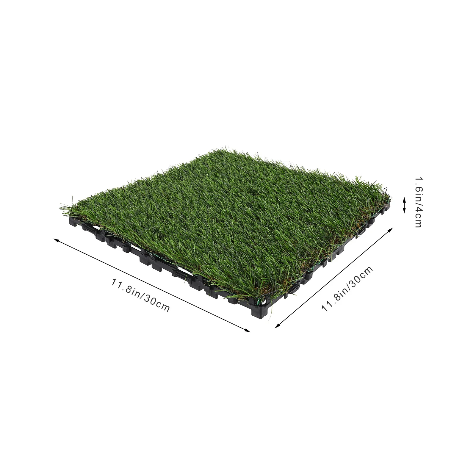 بلاط متشابك للأرضيات من العشب الاصطناعي، ديكور للشرفة في الفناء الخارجي، لون نابض بالحياة، سهل التركيب، عشب مزيف