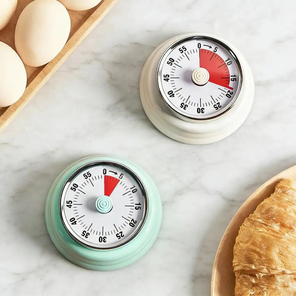 Magnetic Backing Kitchen Countdown Timer Stainless Steel Visual Timer Mechanical Countdown Timer Metal Chef Cooking Reminker