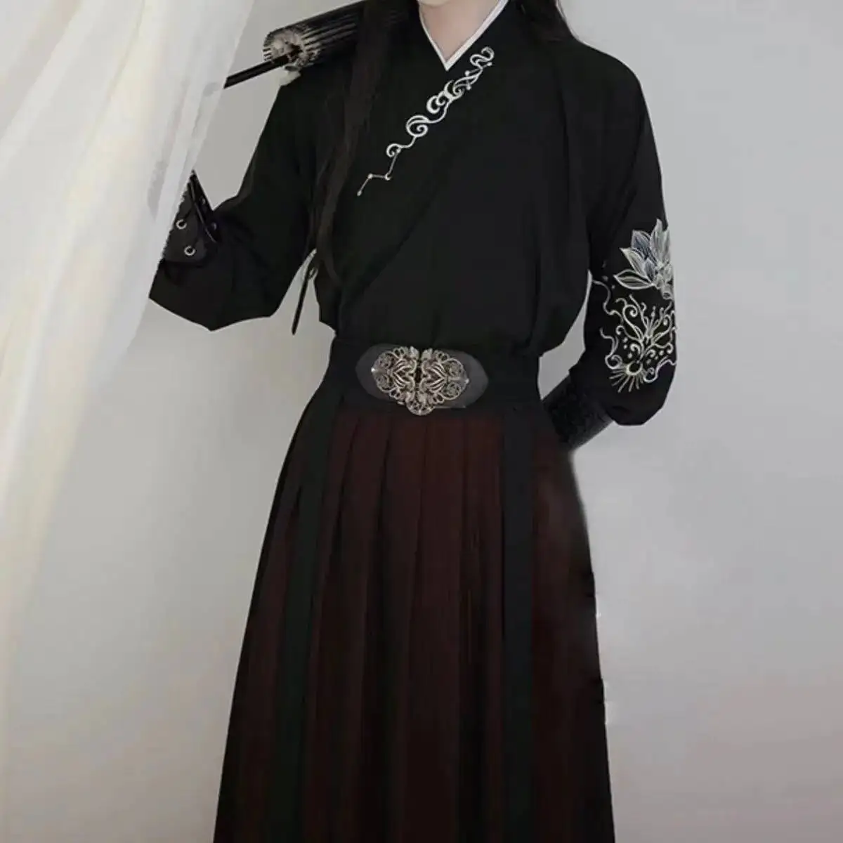 Ancient knight hanfu men women aldult Kimono Swordsman hanfu Traditional Vintage Ethnic cosplay Dance Costume Chinese silk robe view 6