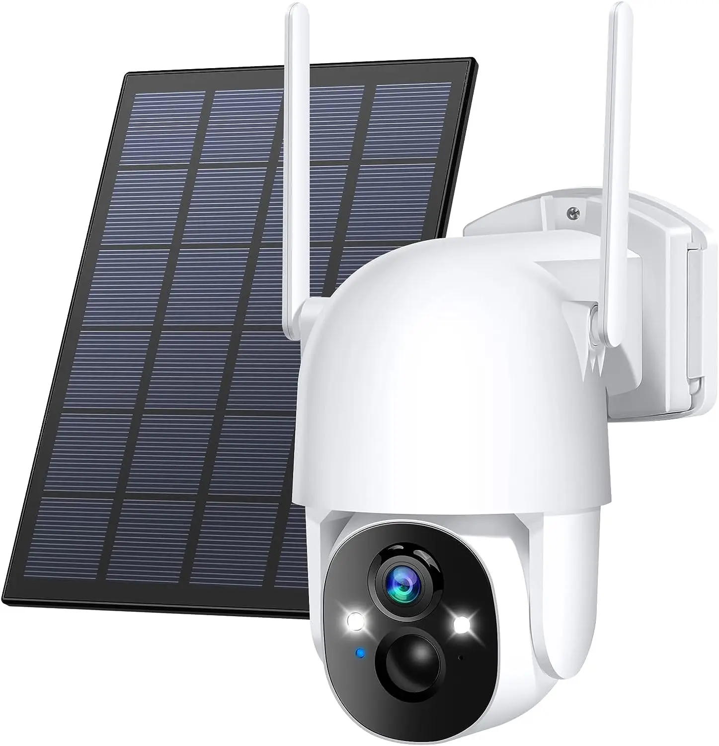 

Wireless Camera for Home/Outdoor Security Solar Surveillance Camera with Spotlight, Motion Detection, Siren, Color Night Vision