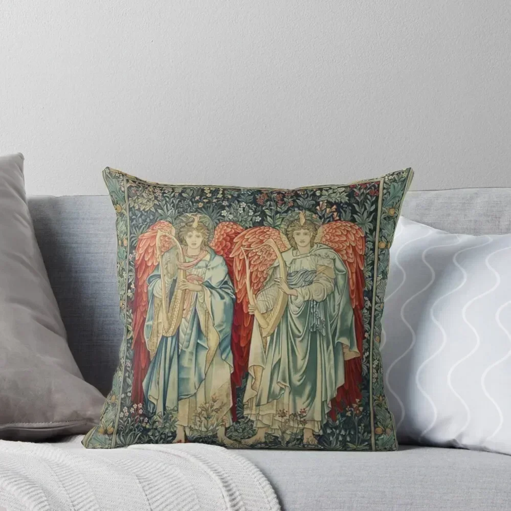 Angeli Laudantes - Edward Burne-Jones Throw Pillow Cushion Cover Luxury Christmas Pillowcase pillow