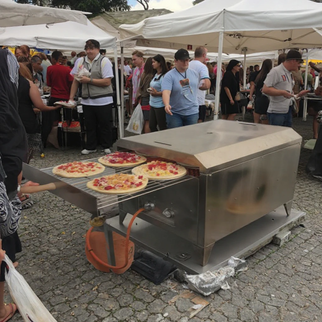 Internet Celebrity Stall Startup Mobile Outdoor s Pizza Stove Freshly Baked Baking Oven by Manufacturer
