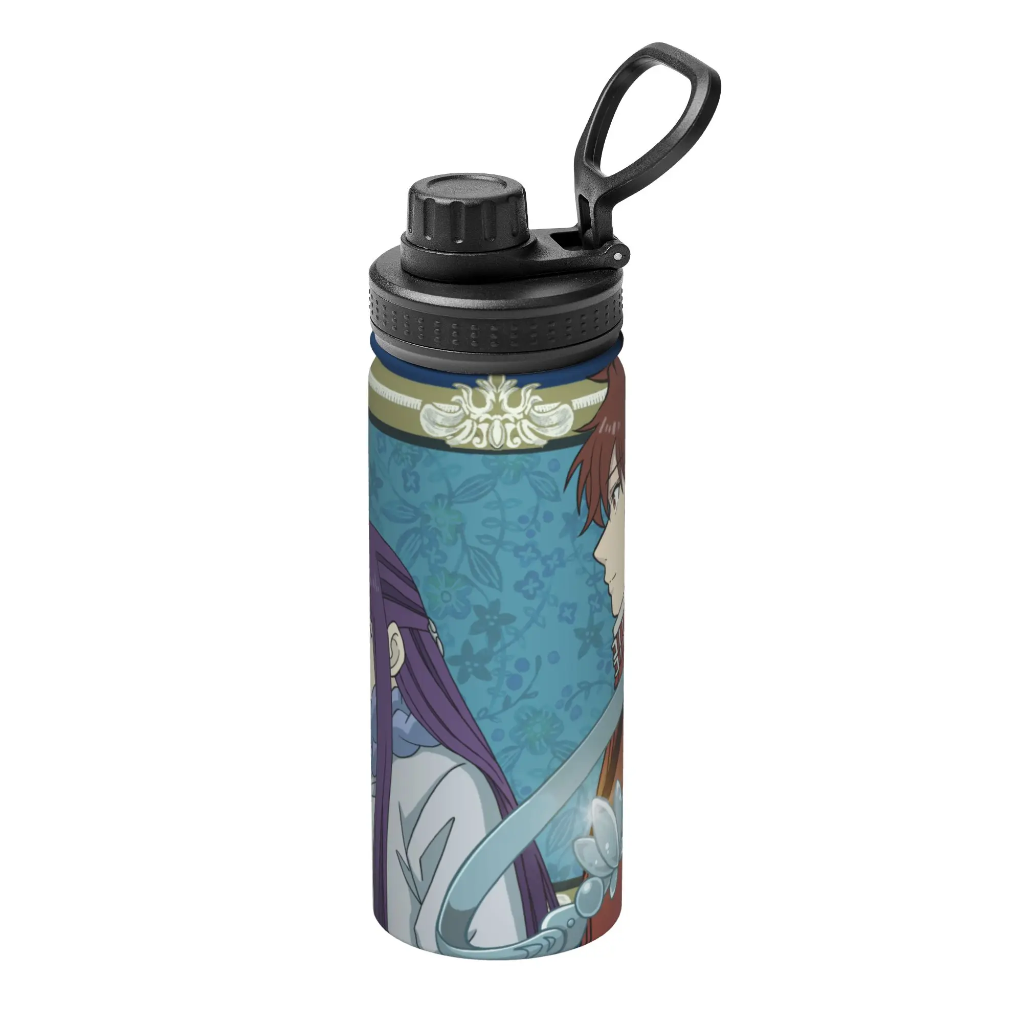 Frierens Beyond Journey's End Anime 18OZ Sports Insulated Kettle  Coffee Cups Vacuum Flask Double Wall Mugs Hot Cold Drink