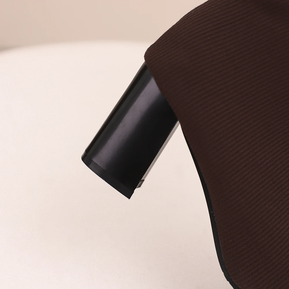 ฤดูหนาวสบาย Rose Blue ผู้หญิงเข่ารองเท้าบูทสูงร้อนรองเท้าส้นสูง Office Lady รองเท้าขนาดใหญ่ขนาด 11 43 45 48