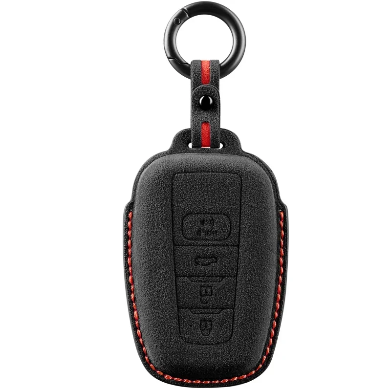 Alcantara Car Key Case Cover Shell For Toyota Prius Camry Corolla C-HR CHR RAV4 Prado Izoa Levin Avalon 2018 2019 2020