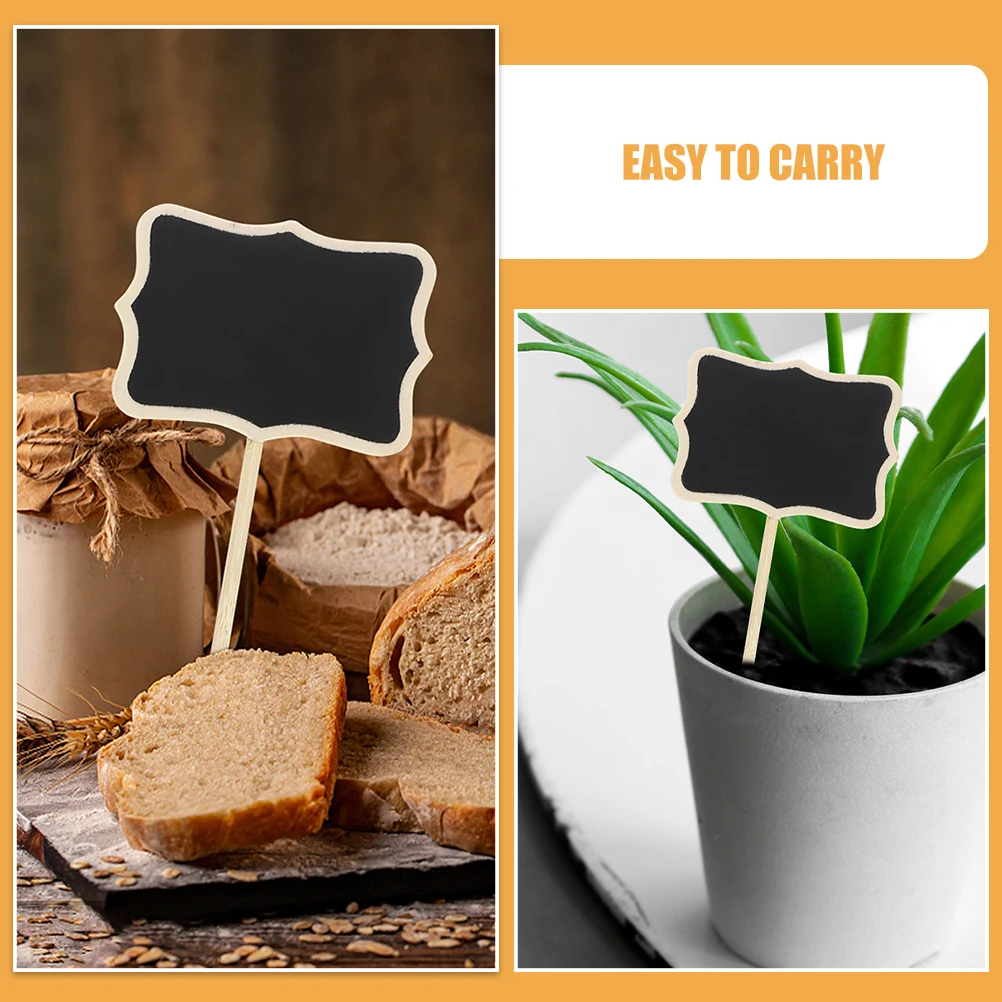 20pcs Mini Signs Reusable Small Chalkboards for Home Office School Party Buffet Gardening Food Labels Display