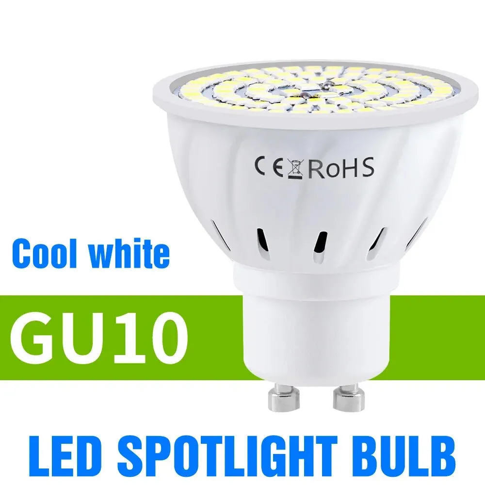 Gu10 Led Gloeilamp Mr16 Spotlight E27 Plafondlamp Ac 220V Woonkamer Gu5.3 Indoor E14 Home Slaapkamer Zachte Verlichting B22 Cool/Warm