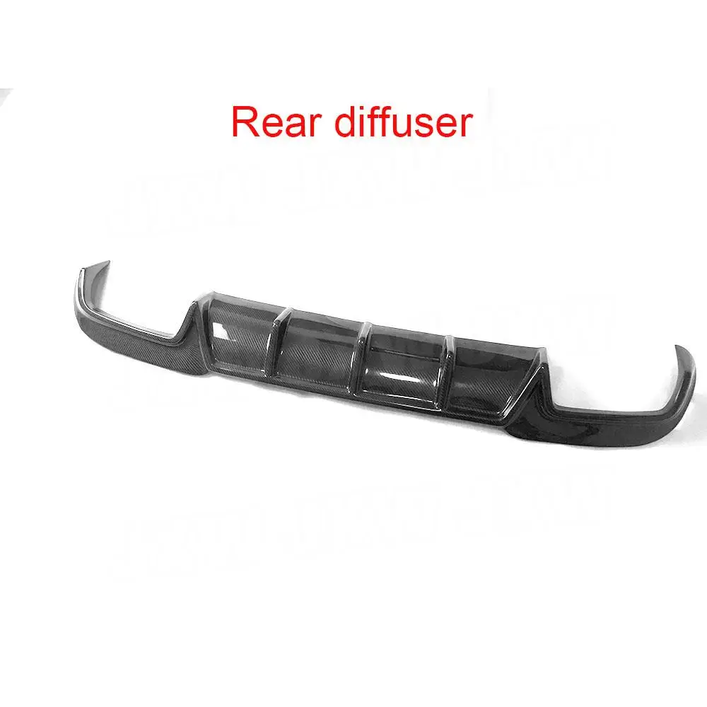 أطراف عادم الناشر الخلفي للسيارة من ألياف الكربون JXWANCF لسيارة Benz E Class W212 E63 AMG 2014 -2016 غير قياسية #4