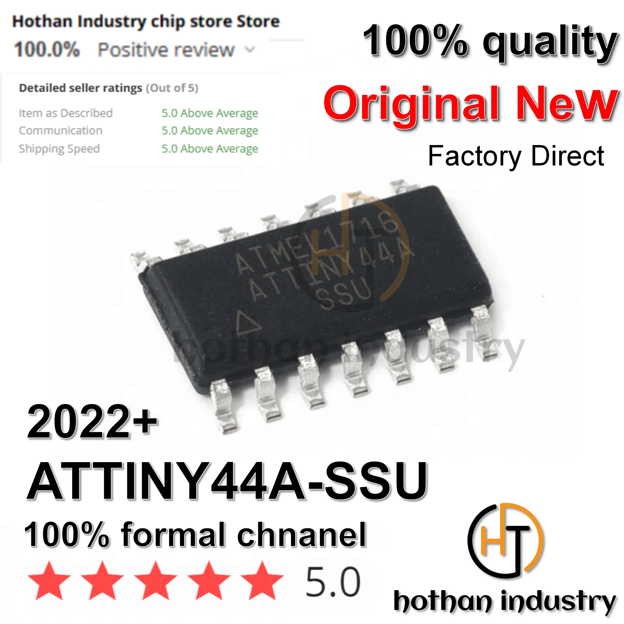 【1-5PCS】ATTINY44A-SSU  ATMEL1716  ATTINY44A  High Quality New 100% Original  8-bit Microcontrollers - MCU 1.8V, 20MHz Industrial