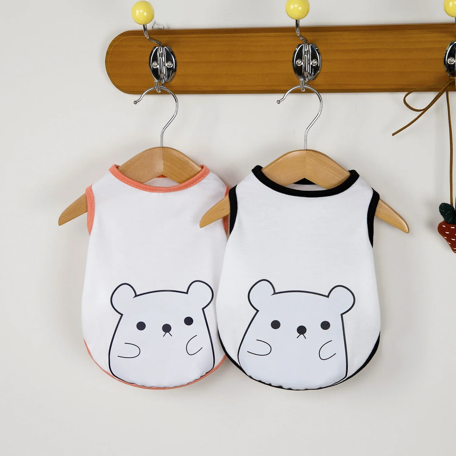 Spring Breathable Dog Cool Tank Top Puppy Cat T Shirt Print Dog Sun Protection Clothing Polyester Cat Thin Vest Summer