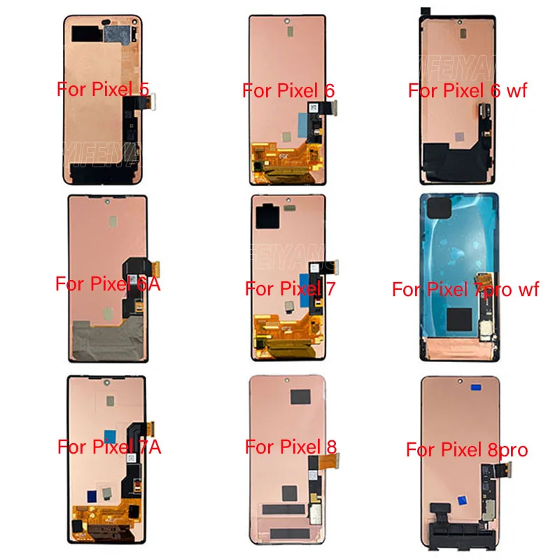 100% Ori Lcd Screen For Google Pixel 1 2 3 3a 4 4a 5 5a 6 6a 7 7a Pro XL 5G Screens Digitizer Display Touch Assembly