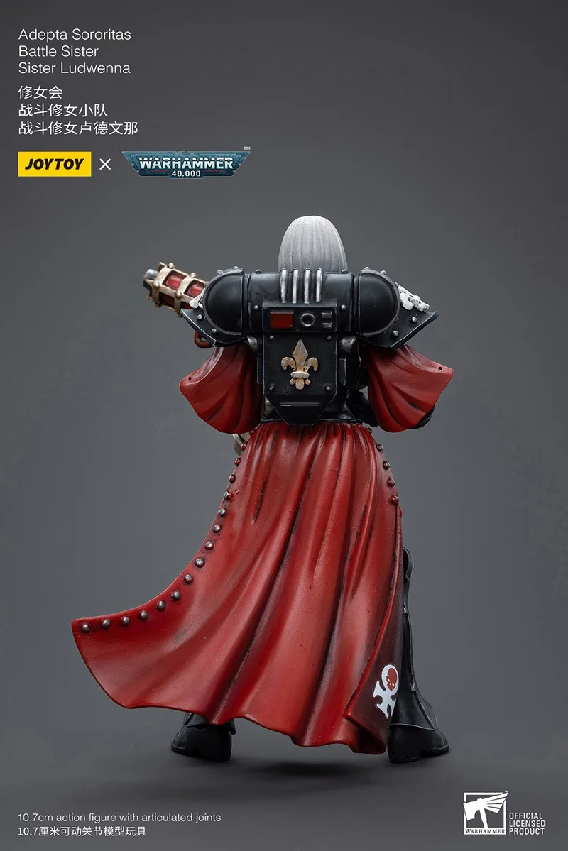 Joytoy Warhammer 1/18 عمل أرقام Adepta Sororitas معركة شقيقة شقيقة Ludwenna لعبة مجسمة الصبي الهدايا 3.75 بوصة #3