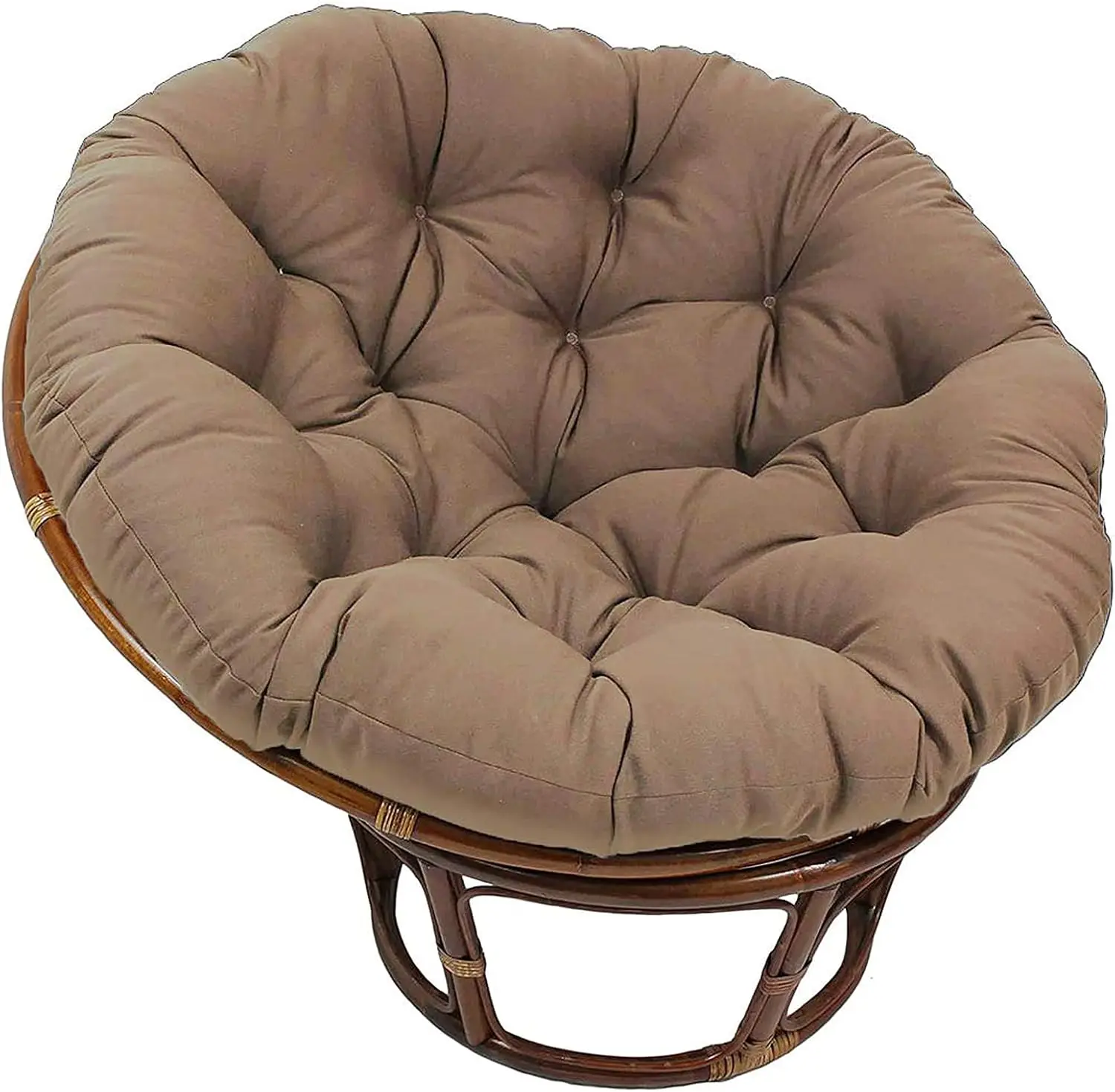 Stuhlkissen, Papasan-Kissen, Bodenkissen für schwingenden Stuhl, Papasansessel Kissen, runder Papasan-Sessel, Außenterrasse Swi