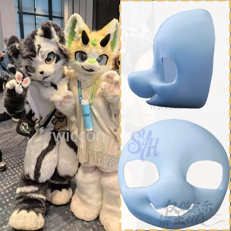 

Anime Furry Kigurumi Base Mask Fursuit Cosplay Cat Kig Head Beast Suit Skull Kawaii Lovely Headwear DIY Accessories Halloween