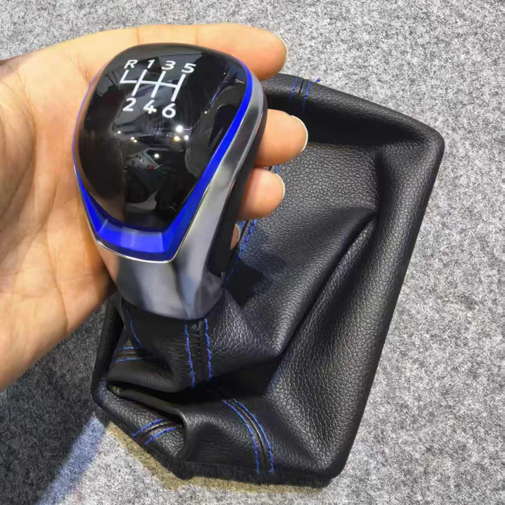 Schaltknauf, Handballhebel, Leder, 6 Gänge, 5H1711113G, für Volkswagen Golf VIII 8 2021 – Detail 4