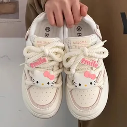 Sanrio Hello Kitty scarpe Pachacco Soft Girl Cute Y2K Sneakers versatili scarpe da Skateboard per le donne 2024 nuove ragazze regalo