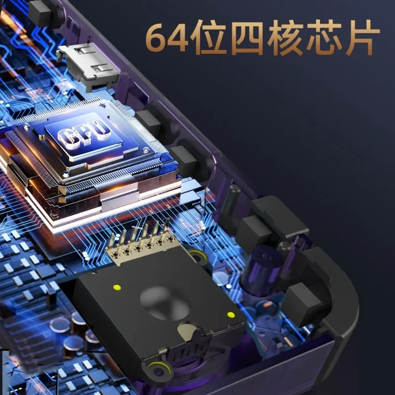 R36H 64G/128G ريترو وحدة تحكم بجهاز لعب محمول 3.5 بوصة IPS شاشة مفتوحة المصدر نظام لينكس المحمولة الكلاسيكية مشغل فيديو لعبة