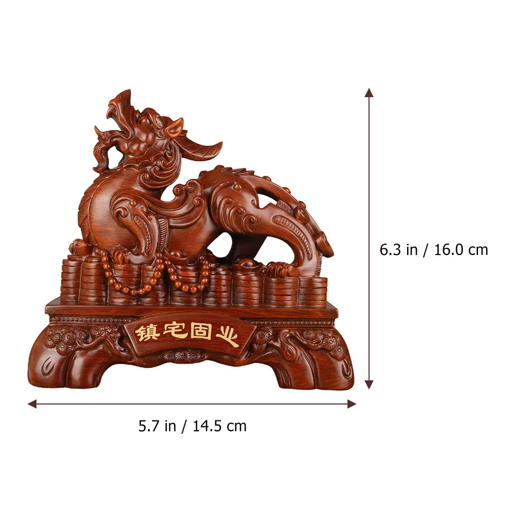 

Pixiu Resin Ornament Desktop Decor Simulation Resin Craft Office Display Pixiu Handicraft