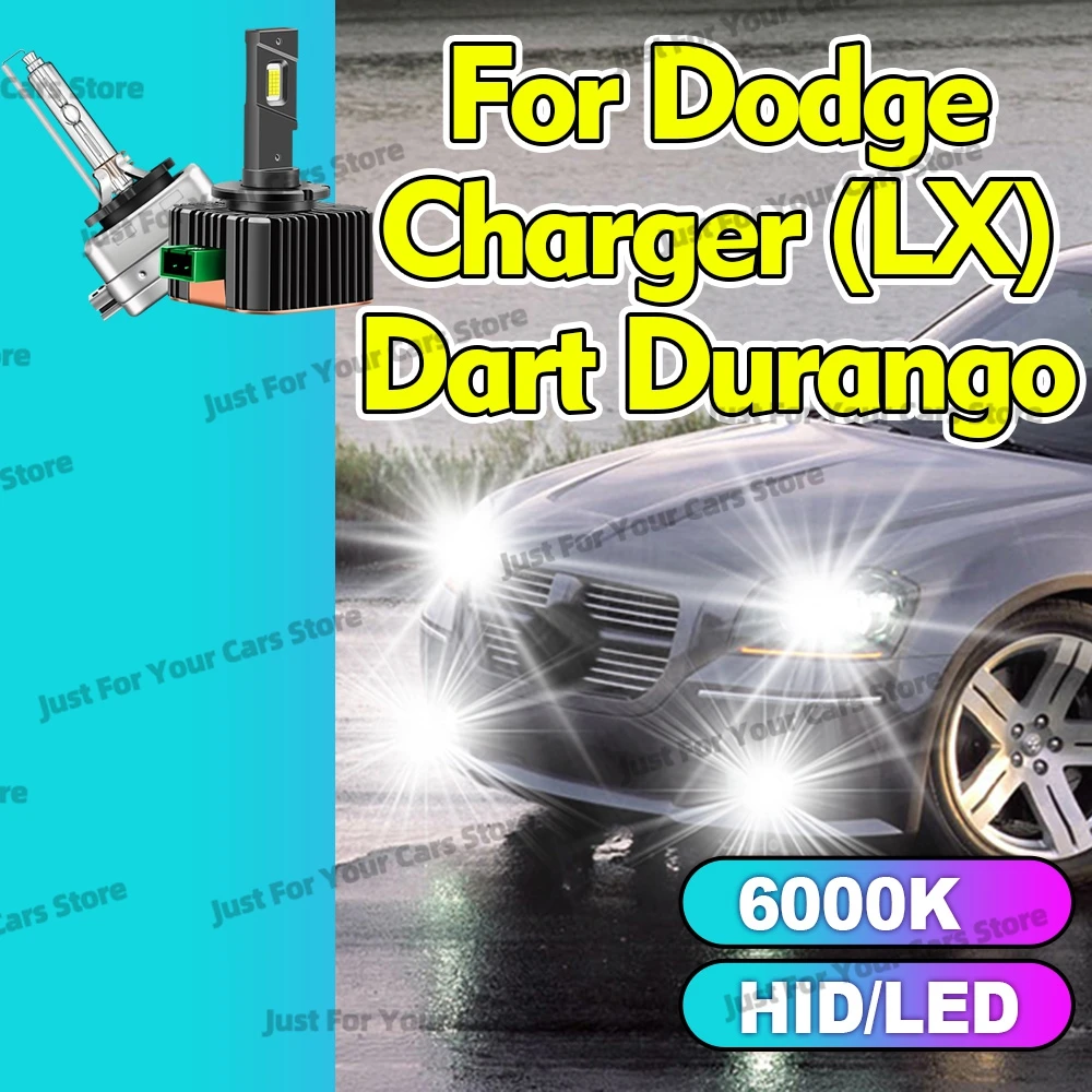 

2x Bright White Xenon HID/LED Headlight Bulbs D3 D3S 6000K For Dodge Charger LX 2015-2021 Dart 2013-2016 Durango 2014-2020 Viper