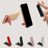 Folding Mini Plastics Phone Holder Foldable Desktop Stand 360 Rotating Universal Mobile Phone Desk Bracket Universal 4 Colors