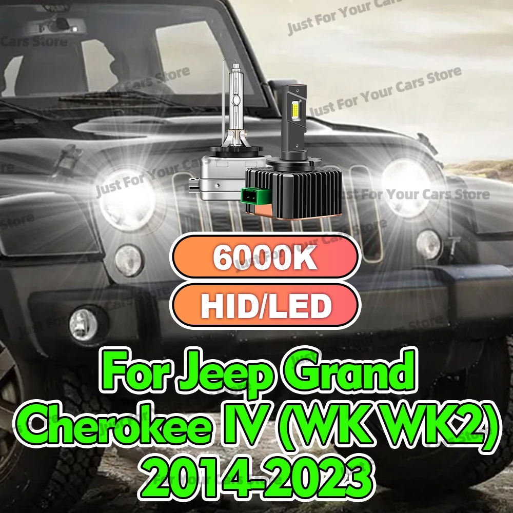 

2x 6000K белые ксеноновые HID/светодиодные лампы для фар D3S D3 Head Lamps Plug&Play для Jeep Grand Cherokee WK WK2 2014-2023 KL 2014-2021