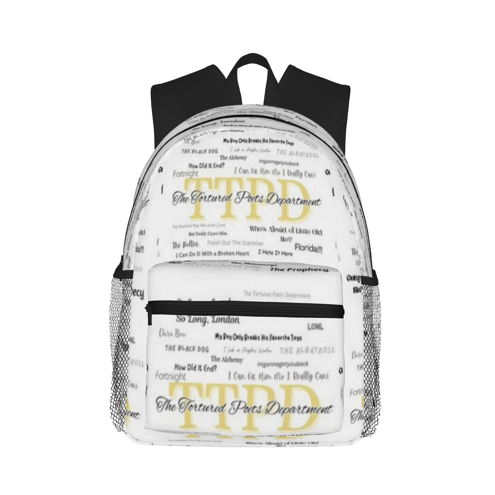 

TTPD album (white background version) Casual Backpack for Students and Adults Feminina backpack
