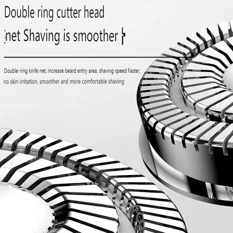 Compact & Convenient Electric Razor for Men - USB Rechargeable, Wet & Dry, Easy One-Button Use - Perfect for Home, Car & Travel!