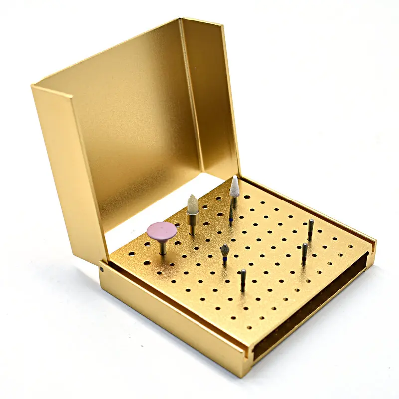 Dental 86 Holes Burs Holder  Cleaning Stand Autoclave Sterilizer For High/Low Speed Dental Burs