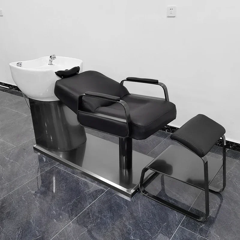 

Shampoo Seats Headspa Massage Table Water Chair For Hair Salon Thai Bed Stylist Bowl Makeup Professional Spa Stock Hairdressing