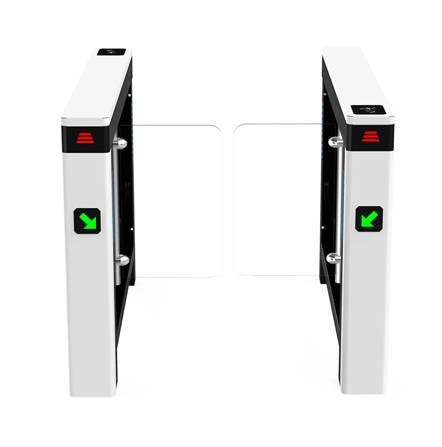 ZENTO New Design Swing Turnstile Barrier Biometric Time Recording 304 Stainless Steel Door Access Control System for Schools