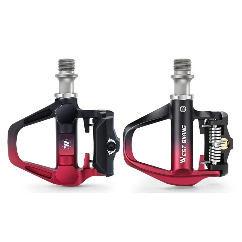 AliExpress West Biking WEST BIKING Bicycle Pedals Aluminum Alloy Titanium Axle Cycling Lock Pedal Road Bike Self-Locking Pedal For SPD System Bike Part