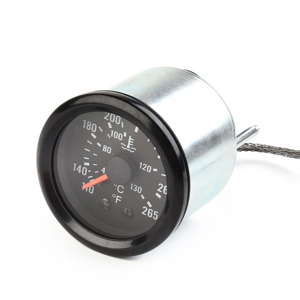 

With Sensor Water Temperature Gauge 130℃/265℉ 2 Inch ABS+Metal Pointer Mechanical Temperature Sensor High Quality