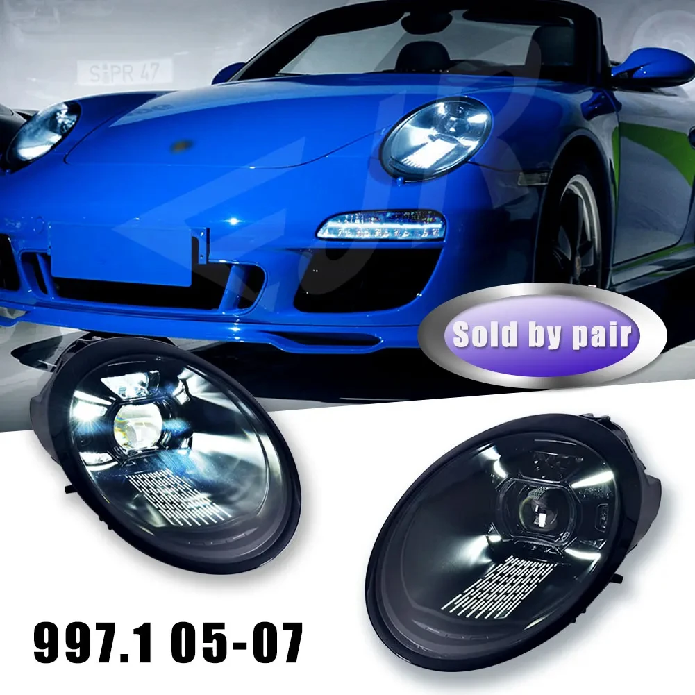 車のヘッドライトは、ポルシェ 997.1 および 997.2 にアップグレード