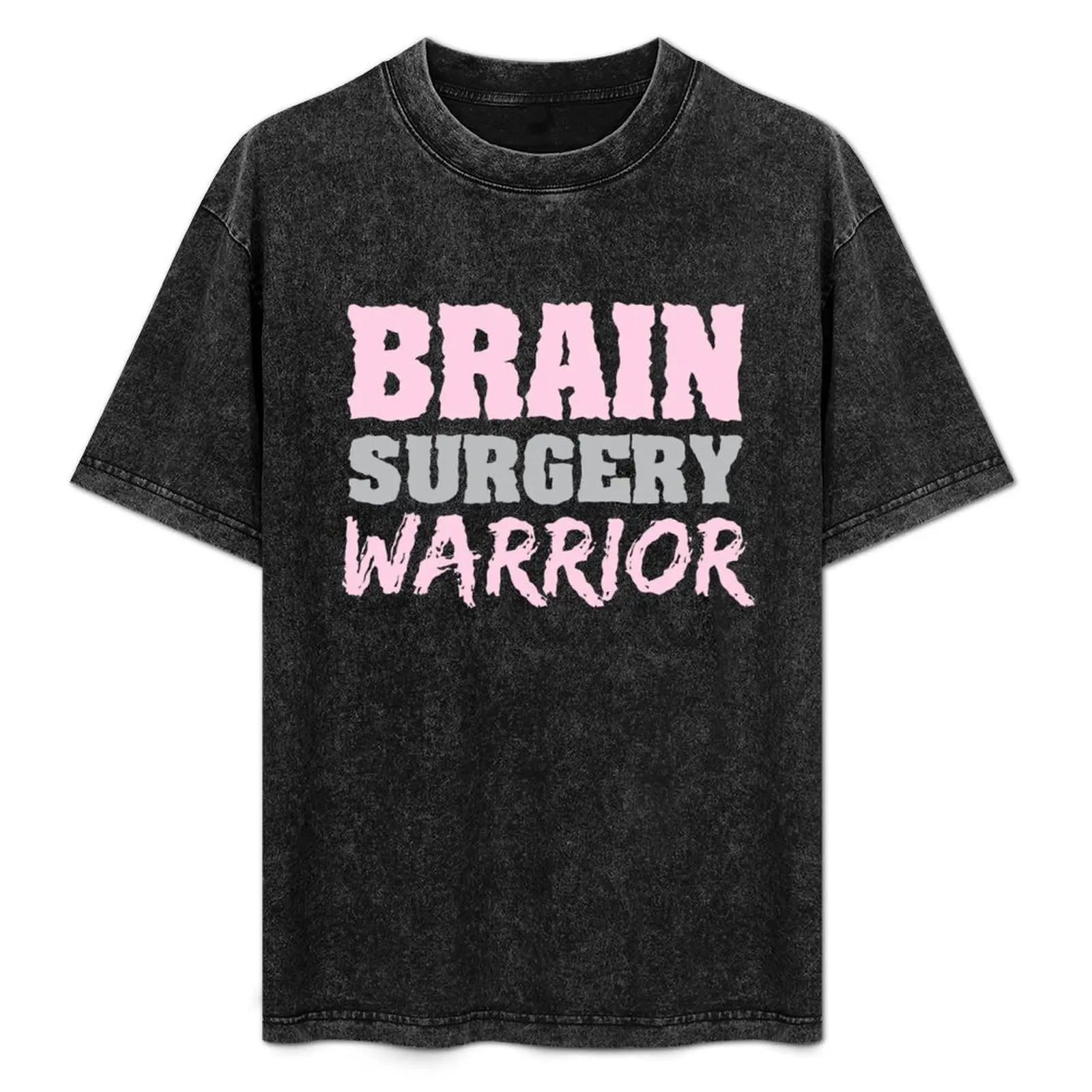 

Brain Surgery Warrior Brain Tumor Awareness Gray Ribbon T-Shirt Sporty Casual Quick Dry T-Shirt