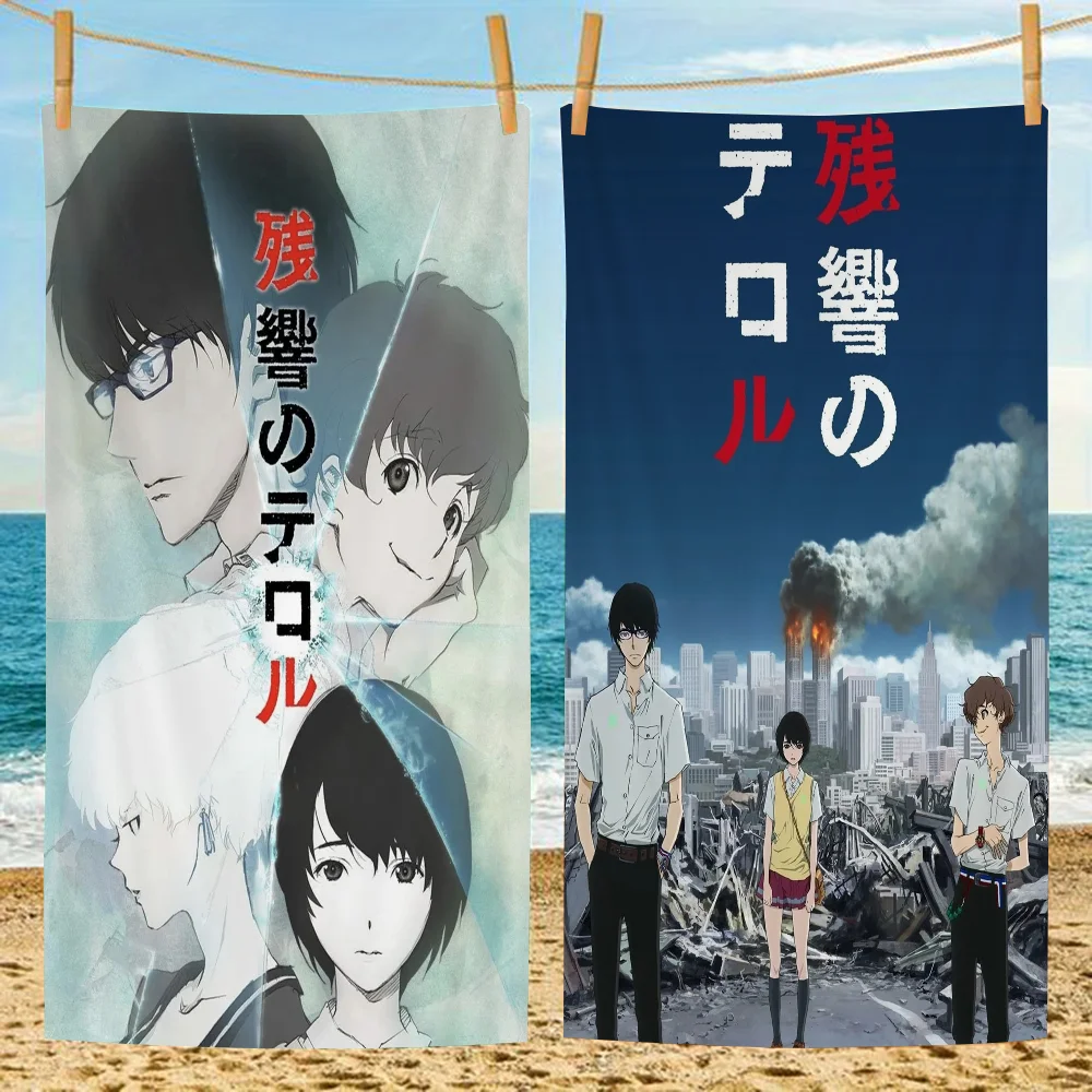 Terror In Resonance Microfiber Beach Towel Absorbent Quick Dry Soft Yoga Swimming Resort Mountain Climbing Towel