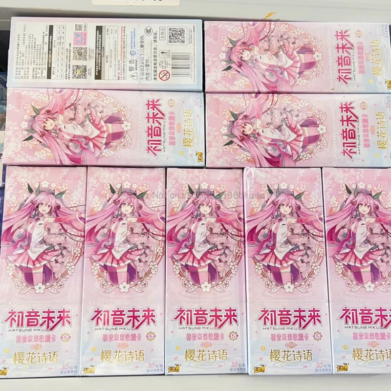 Kayou Hatsune Miku Virtual Singer Collection Card First Sight Pack Vol 6/5/4/3/2/1 Moon Sea Concerto Trading Card Christmas Gift