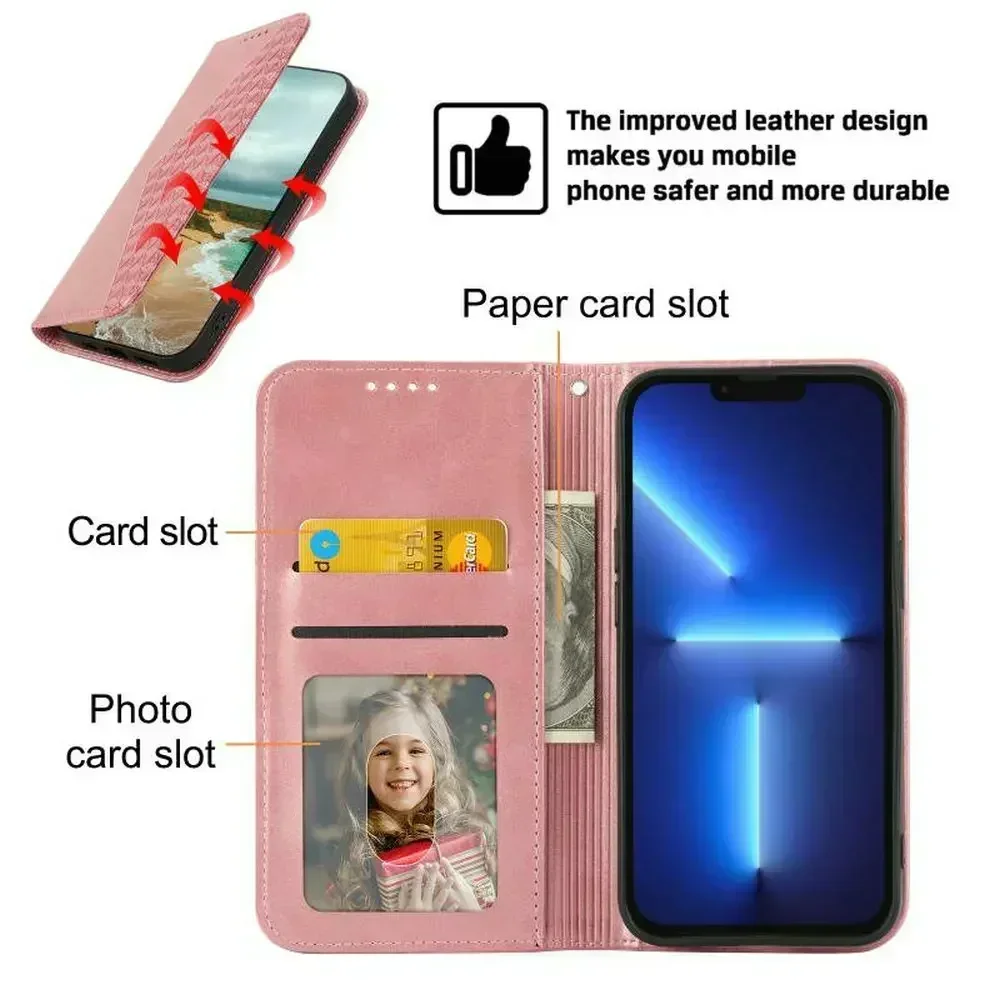 For Realme 15 12 13 14 Pro Plus 5G Book Case Magnet Leather Texture Wallet Funda Realme15 Phone Realmi 14 Pro+ 14X Flip Cover