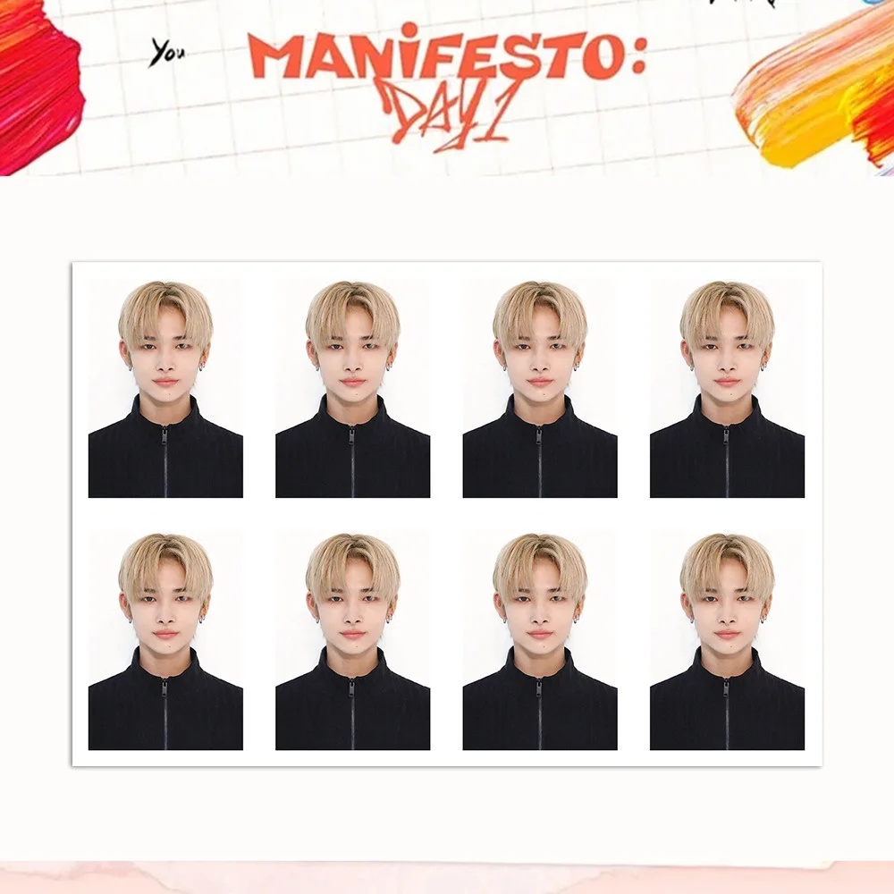 PT Combinação MANIFESTO, Dia 1, One Polegada ID Photo, Futuro Perfeito