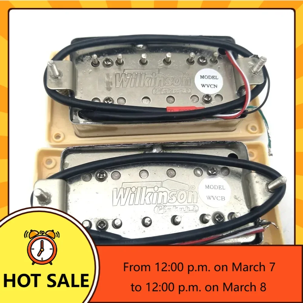 

Q-X- Music Store-Wilkinson WVC AlNiCo V Nickel Silver 4C Humbucker Pickups Made in Korea