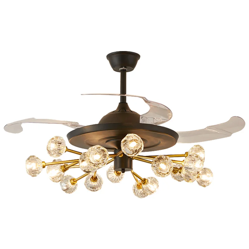 Nordic, living room, crystal, molecule, chandelier, invisible