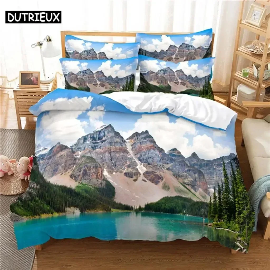 Beautiful  Scenery Supplies Set Duvet Cover Set Bedding Sets For Adults Bed With Pillowcases No Filling Luxury Birthday Gifts